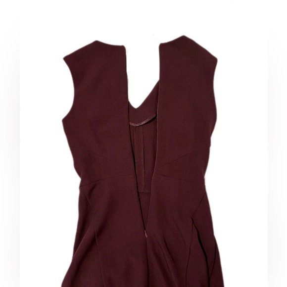 M.M. LaFleur Burgundy/Dark Purple Work Dress - Picture 5 of 8